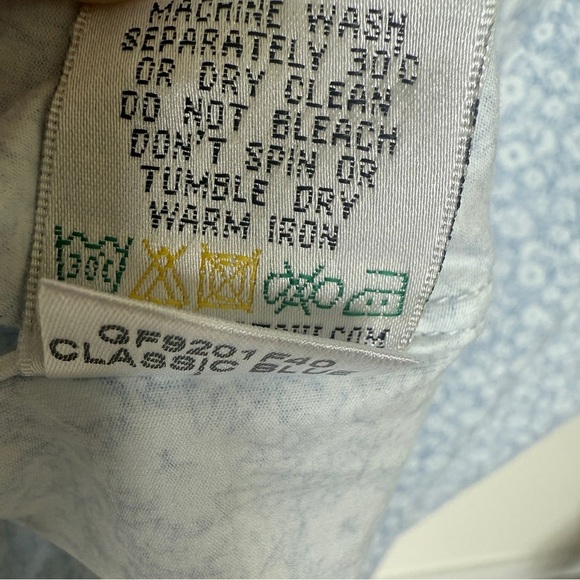 BUGATCHI Men's L Blue Stretch Floral Short Sleeve Button-Up Shirt Casual Cotton - Picture 9 of 9